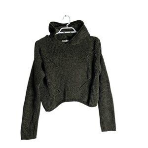 Garage Women’s Green Knit Hoodie Sweater